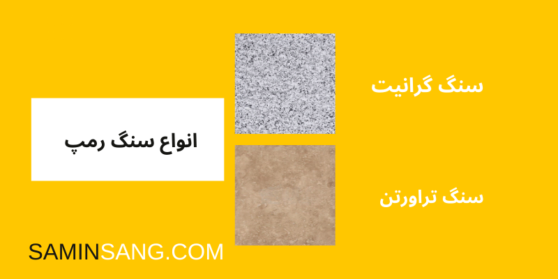 انواع مدل های سنگ رمپ در بازار